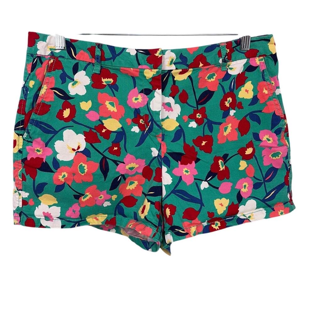 Ellle Retro Tropical Floral Dopamine Vibrant Chino Maximalist Resort Shorts 12